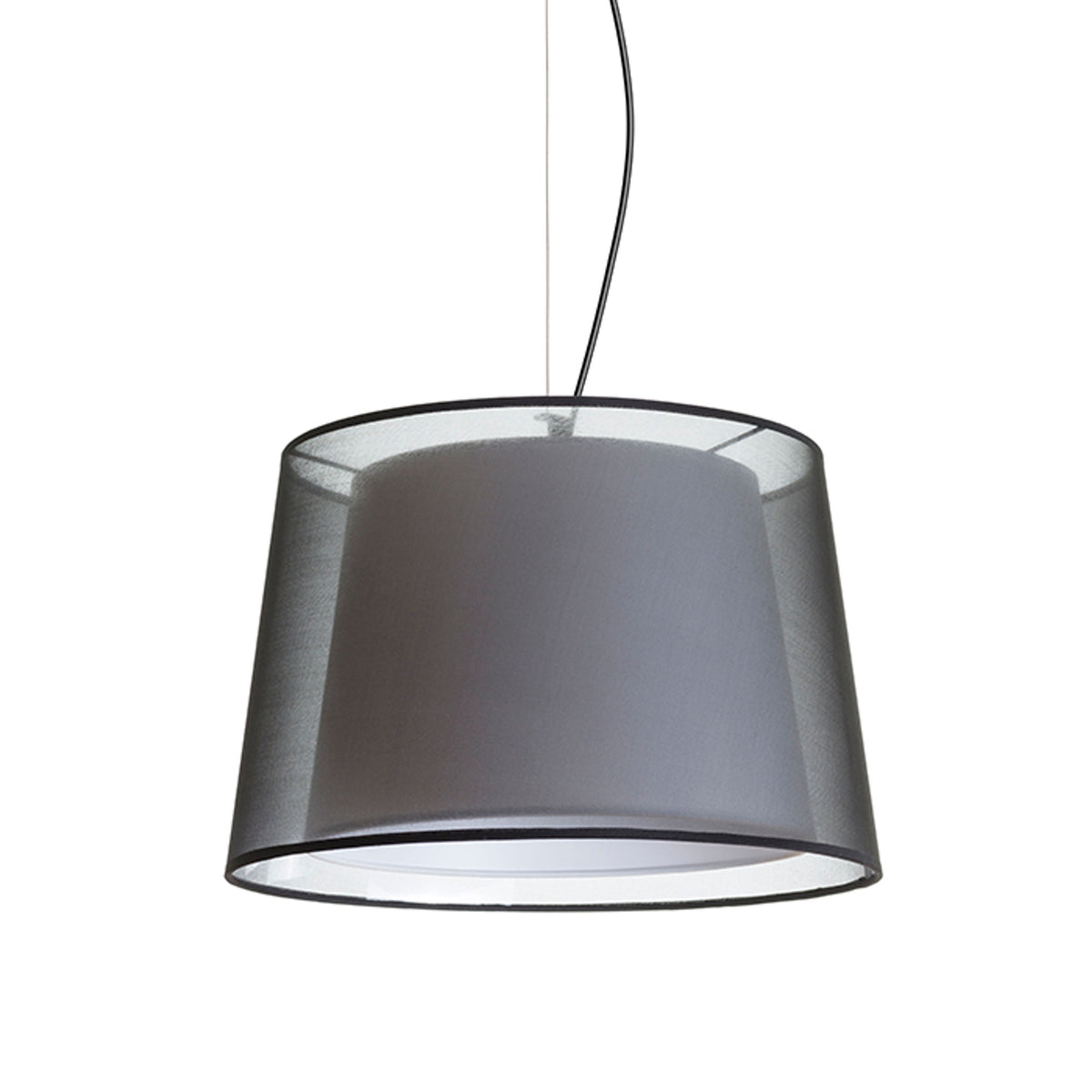 RENDL pendant lamp ESPLANADE pendant transparent black/white chrome 230V LED E27 15W R12483 5