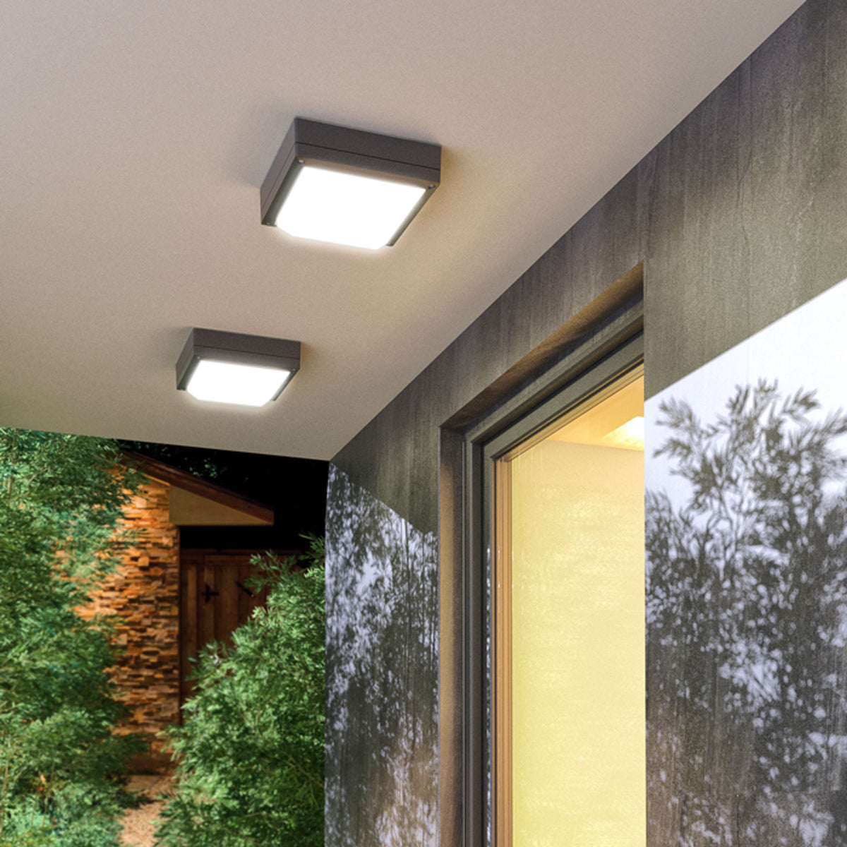 RENDL outdoor lamp DELTA 215 surface mounted anthracite grey  230V LED E27 15W IP54 R12564 4