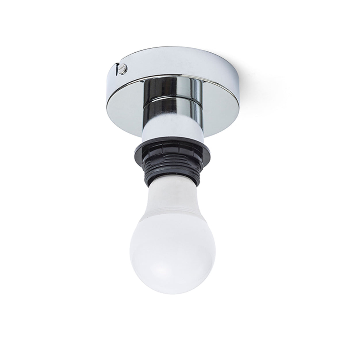 RENDL shades, shade bases, pendent sets SOLO R ceiling base  chrome 230V LED E27 15W R12583 2