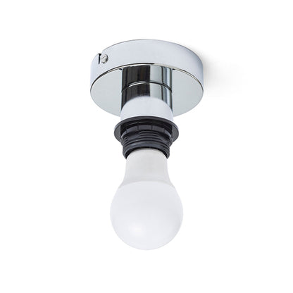RENDL shades, shade bases, pendent sets SOLO R ceiling base  chrome 230V LED E27 15W R12583 2