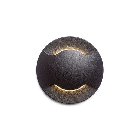RENDL outdoor lamp KICK II recessed black 230V LED 3W IP54 3000K R12618 1