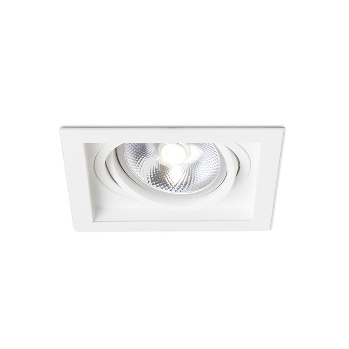 RENDL recessed light GRANADA SQ  white  230V LED G53 15W R12707 5