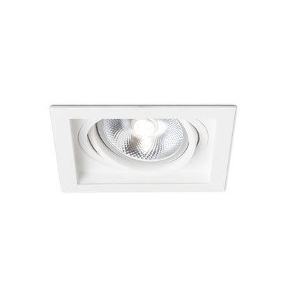 RENDL recessed light GRANADA SQ  white  230V LED G53 15W R12707 5
