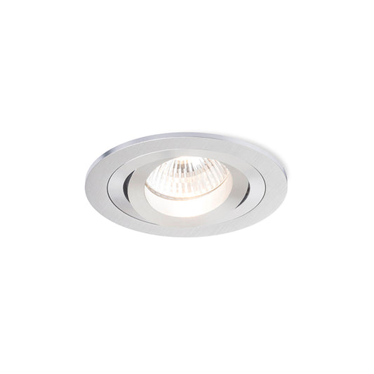 RENDL recessed light PASADENA GU10 R recessed  brushed aluminum 230V LED GU10 7W R12708 1