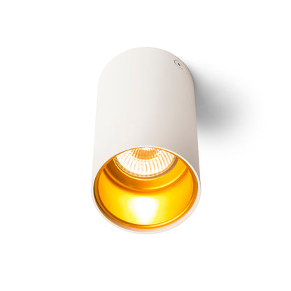 RENDL surface mounted lamp TUBA ceiling matte white/gold  230V LED GU10 7W R12745 2