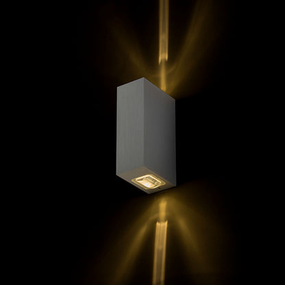 RENDL outdoor lamp NICK II wall  brushed aluminum 230V LED 2x3W 10° IP54  3000K R12827 2