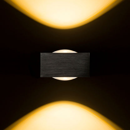 RENDL outdoor lamp KORSO II wall  anodized black 230V LED 2x3W 120° IP54  3000K R12832 3