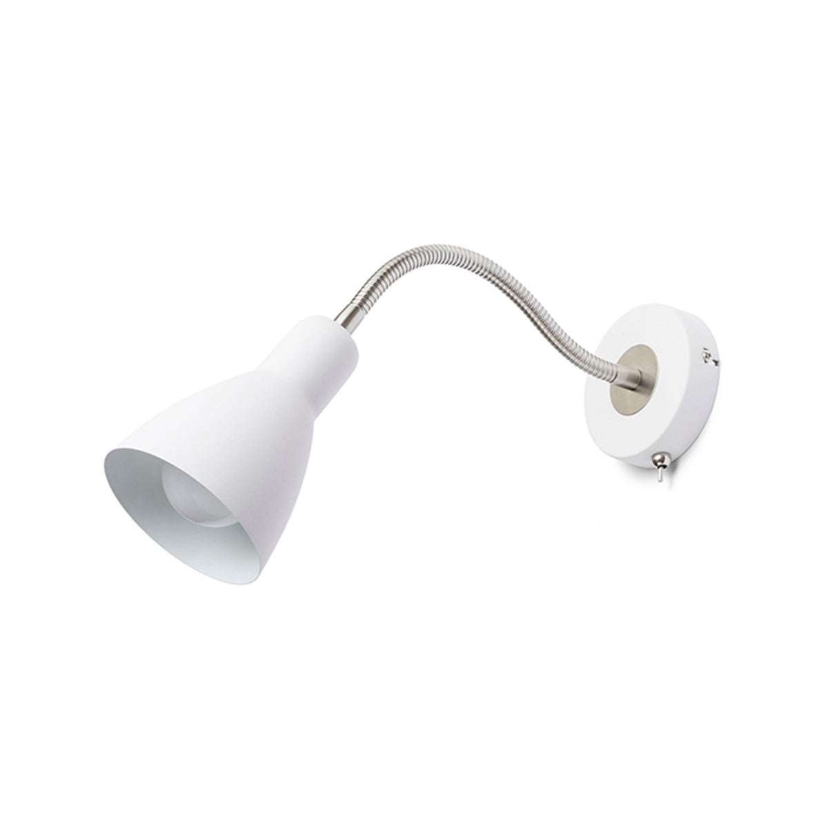 RENDL spotlight KAYA wall white matt nickel 230V LED E27 15W R12898 3