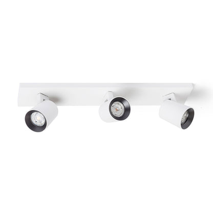 RENDL spotlight KENNY III surface mounted white/black  230V LED GU10 3x8W R12918 1