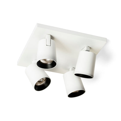 RENDL spotlight KENNY IV ceiling white/black  230V LED GU10 4x8W R12921 5