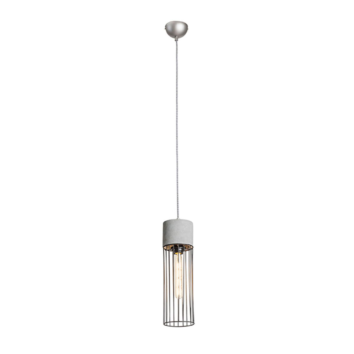 RENDL pendant lamp BURTON pendant  concrete 230V LED E27 11W R12931 1