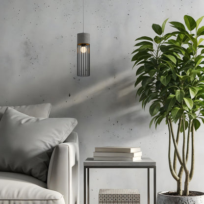 RENDL pendant lamp BURTON pendant  concrete 230V LED E27 11W R12931 6