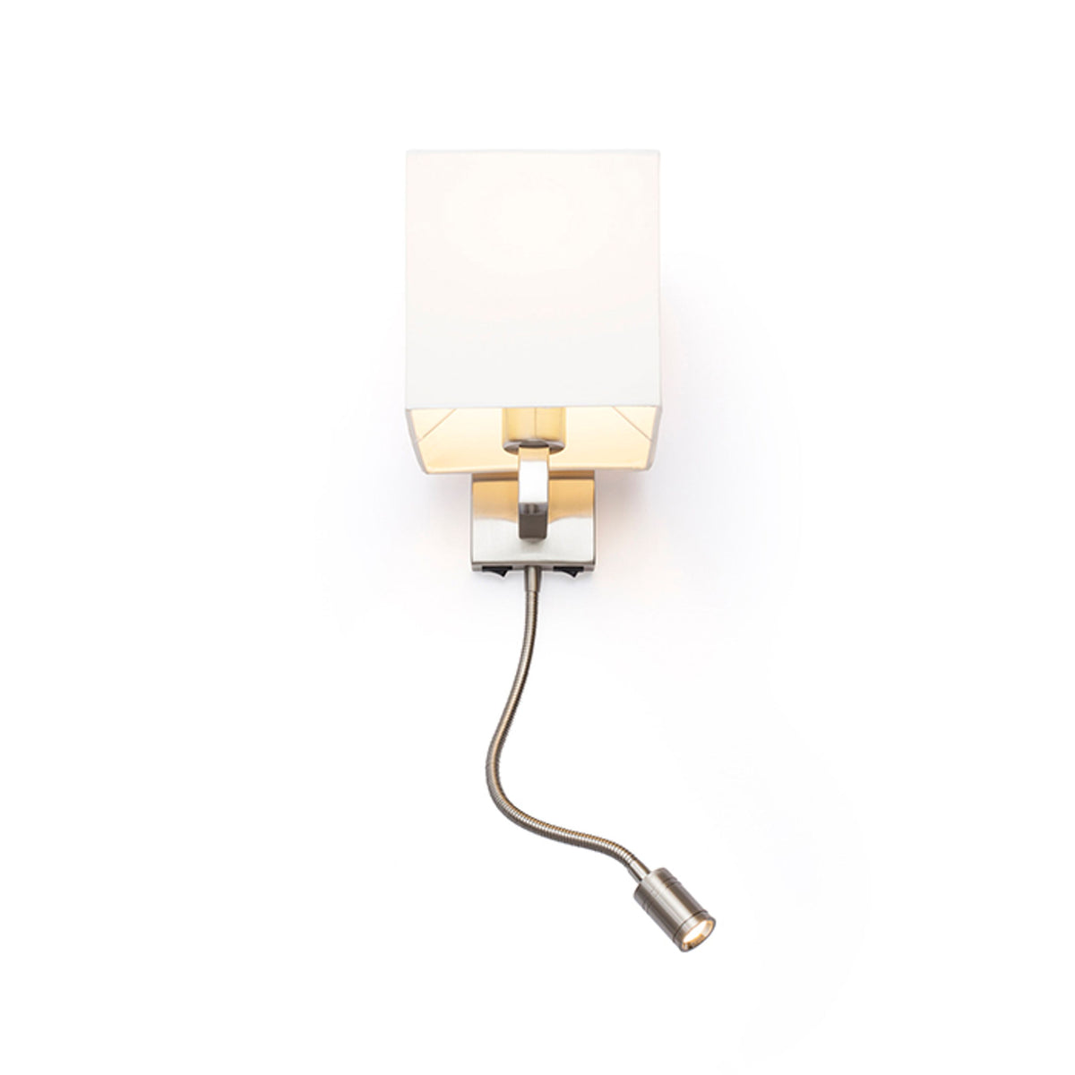 RENDL wall lamp TAINA with shade white matt nickel 230V LED E27 LED 15+3W 25°  3000K R12956 4