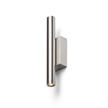 RENDL outdoor lamp ZANE wall  matt nickel 230V LED 2x3W 60° IP54  3000K R12960 1
