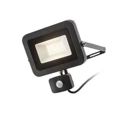RENDL outdoor lamp PONTA with sensor black 230V LED 30W 120° IP54 3000K R12982 2