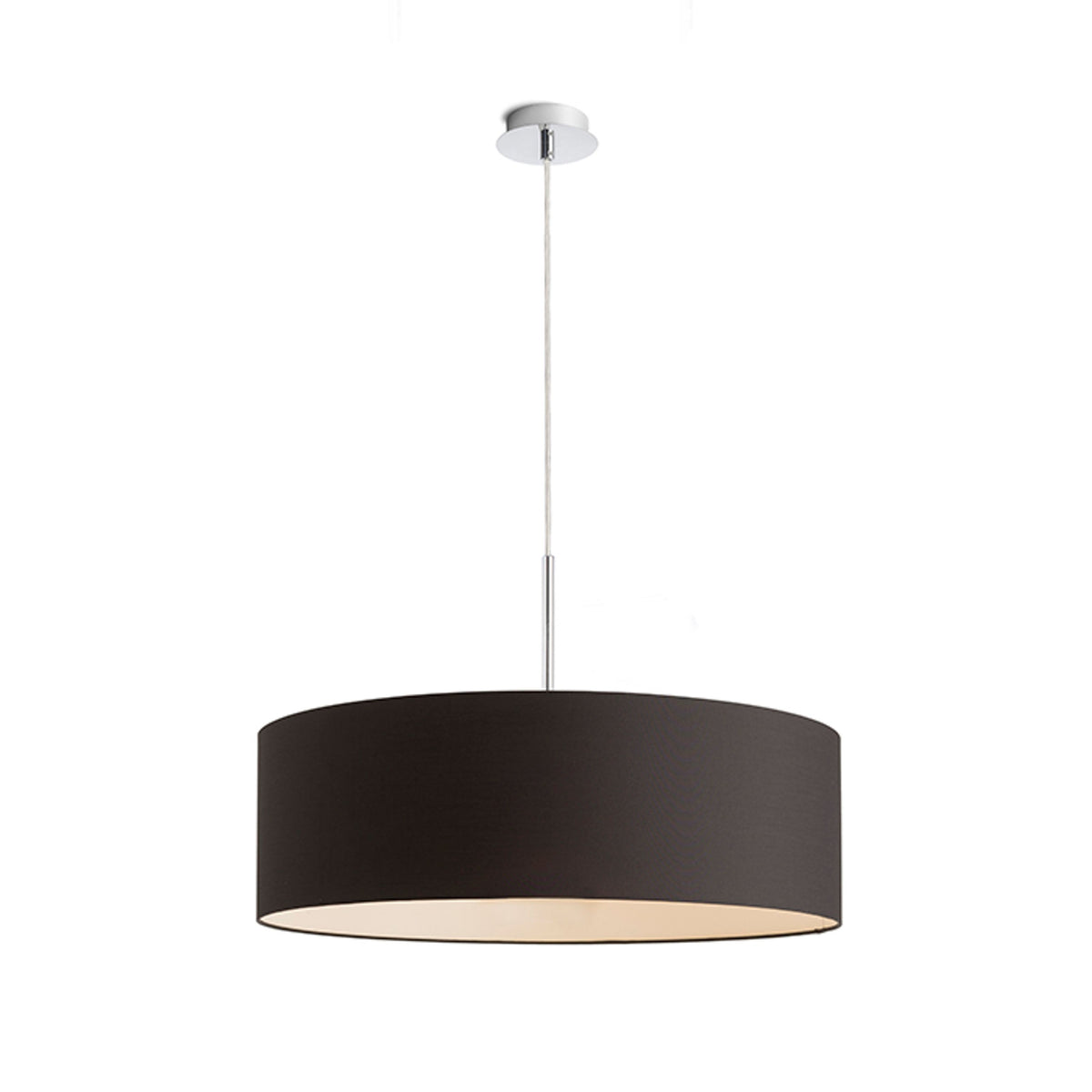 RENDL shades, shade bases, pendent sets RON 60/19 shade Polycotton black/white PVC max. 23W R13052 3