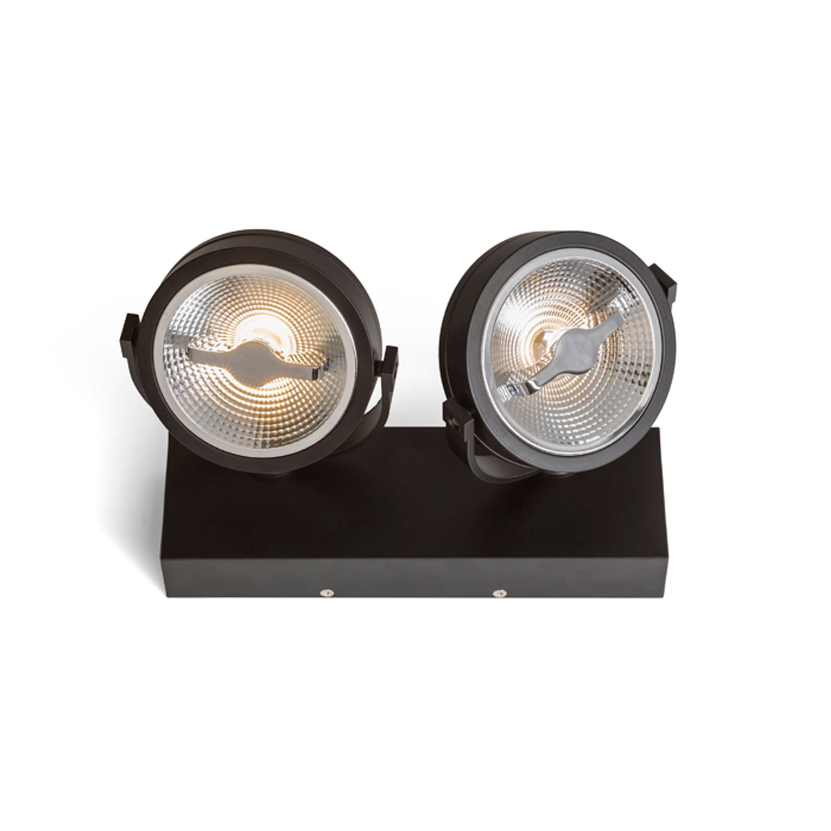 RENDL spotlight KELLY LED II DIMM wall black 230V LED 2x12W 24° 3000K R13107 2