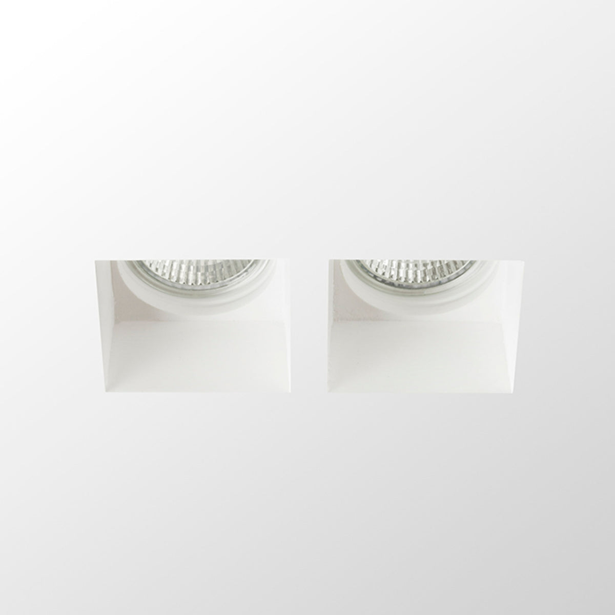 RENDL recessed light QUO SQ II recessed  plaster 230V LED GU10 2x8W R13126 2