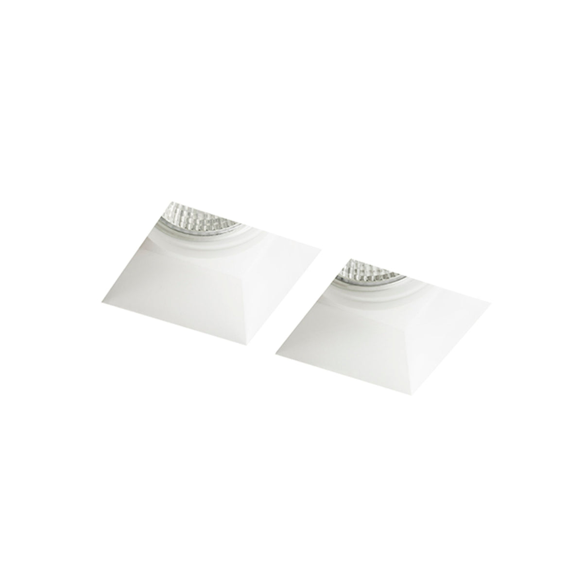 RENDL recessed light QUO SQ II recessed  plaster 230V LED GU10 2x8W R13126 5