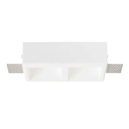 RENDL recessed light QUO SQ II recessed  plaster 230V LED GU10 2x8W R13126 6