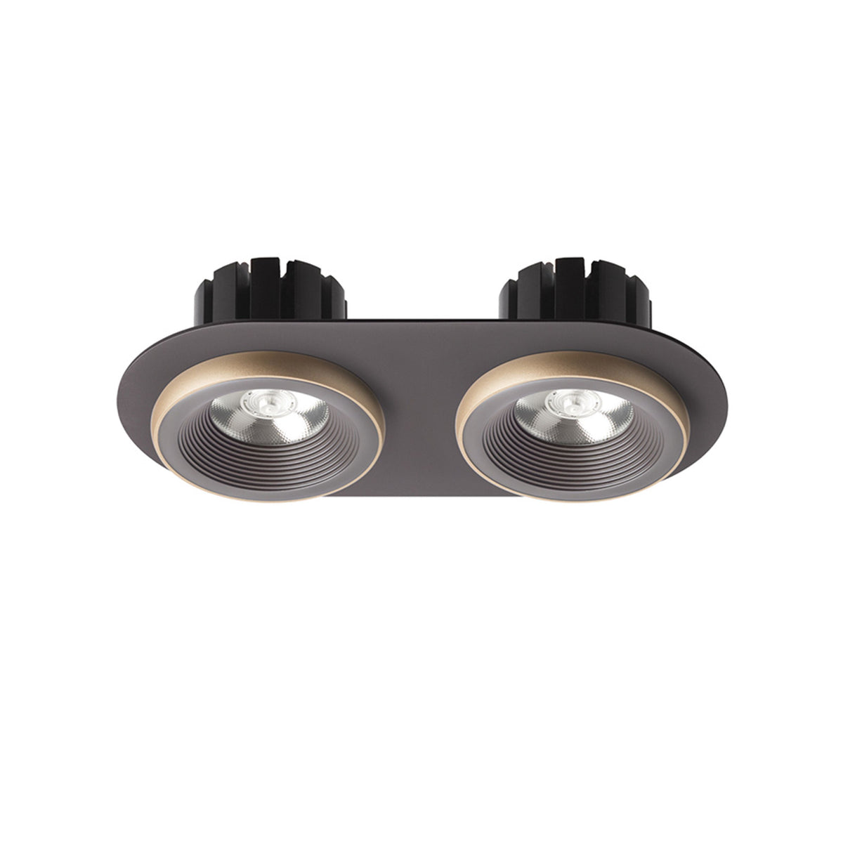 RENDL recessed light SHARM R II recessed brown/pearl gold 230V LED 2x10W 24° 3000K R13242 3