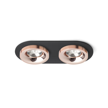 RENDL recessed light SHARM R II recessed black copper/copper 230V LED 2x10W 24° 3000K R13243 1