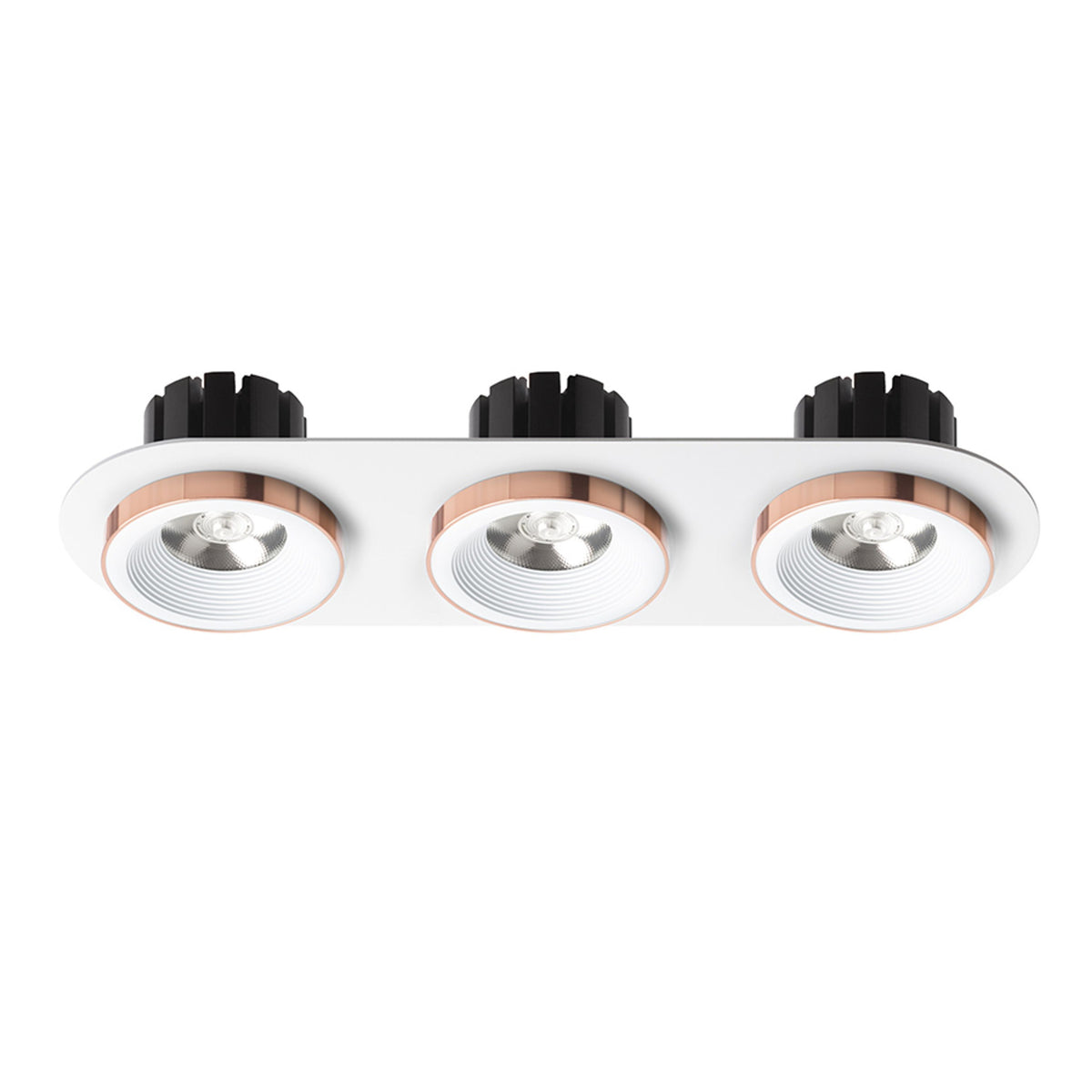 RENDL recessed light SHARM R III recessed white copper 230V LED 3x10W 24° 3000K R13245 2