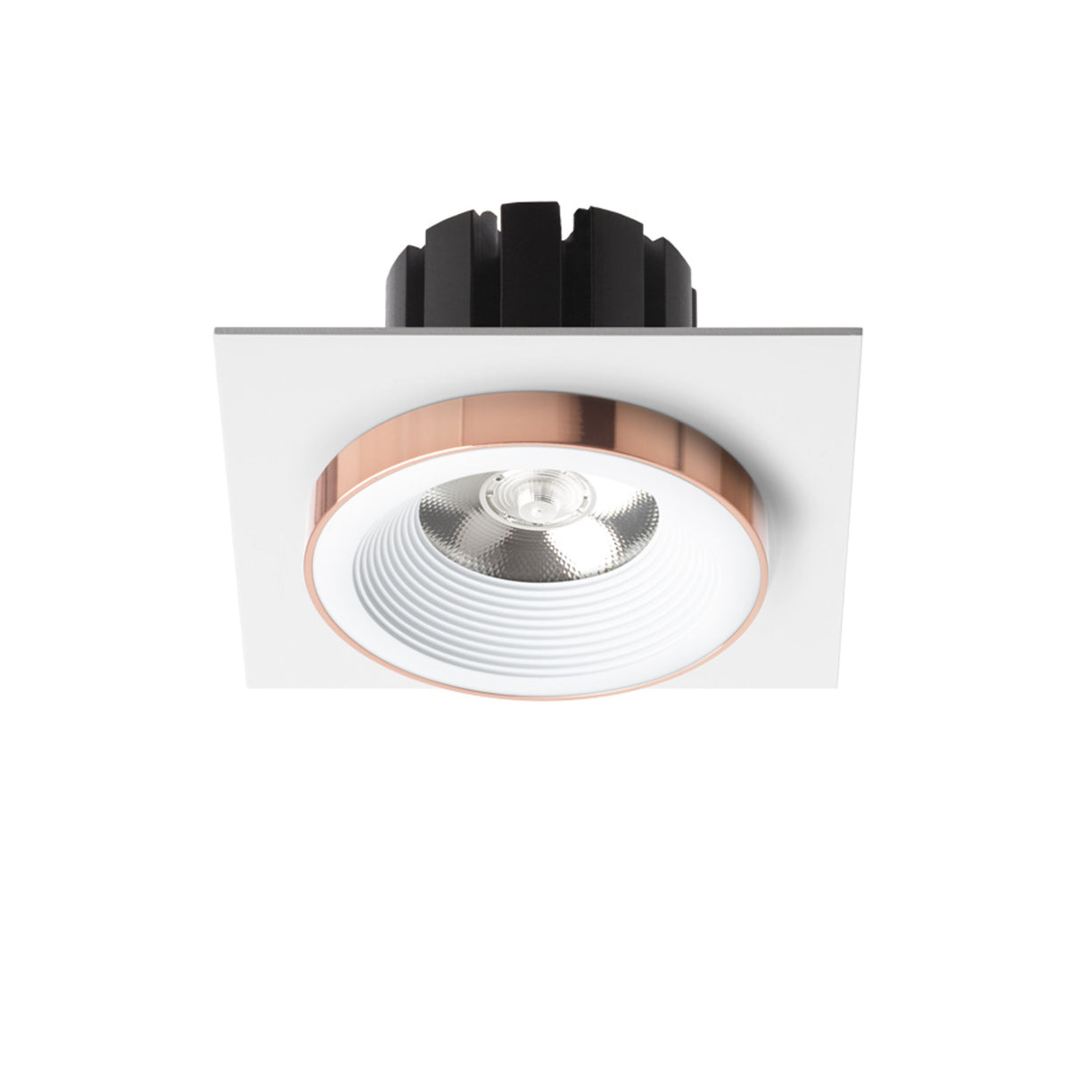 RENDL recessed light SHARM SQ I recessed white copper 230V LED 10W 24° 3000K R13250  2