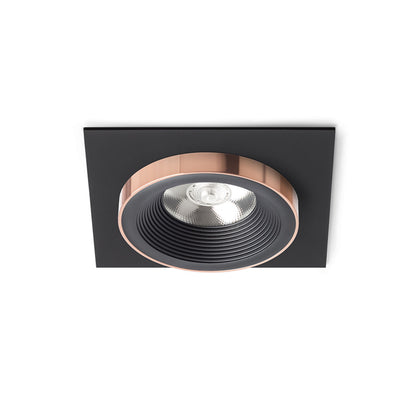 RENDL recessed light SHARM SQ I recessed black/black copper 230V LED 10W 24° 3000K R13254 1