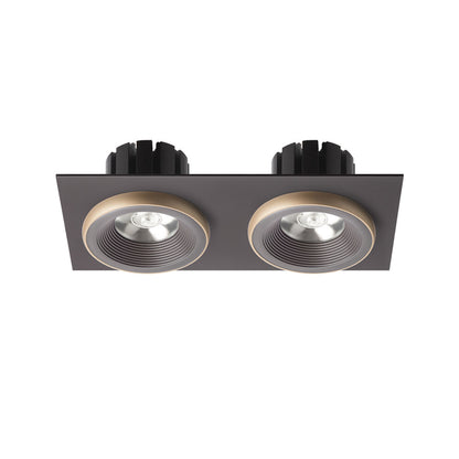 RENDL recessed light SHARM SQ II recessed brown/pearl gold 230V LED 2x10W 24° 3000K R13257 2