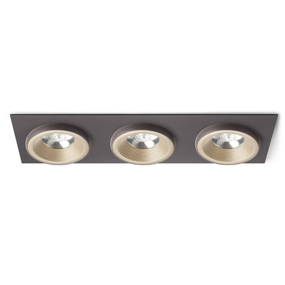 RENDL recessed light SHARM SQ III recessed pearl gold/brown 230V LED 3x10W 24° 3000K R13261 1