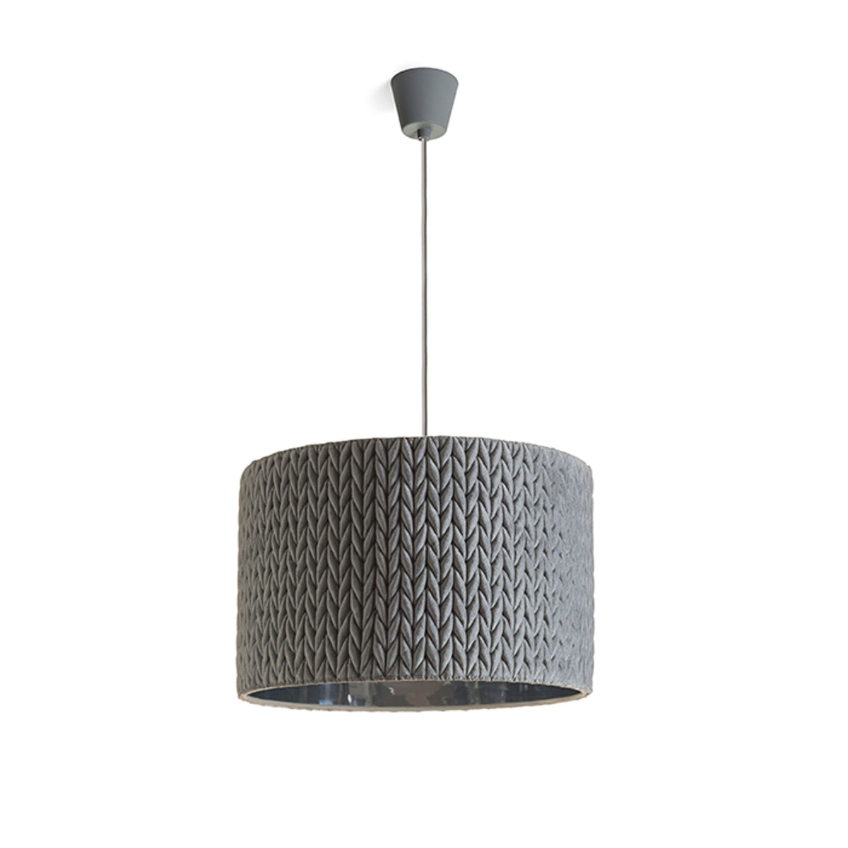 RENDL pendant lamp AINO 40 pendant grey chrome 230V LED E27 15W R13275 1