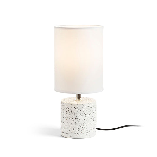RENDL table lamp CAMINO table with shade white terazzo decor 230V LED E27 15W R13294 1