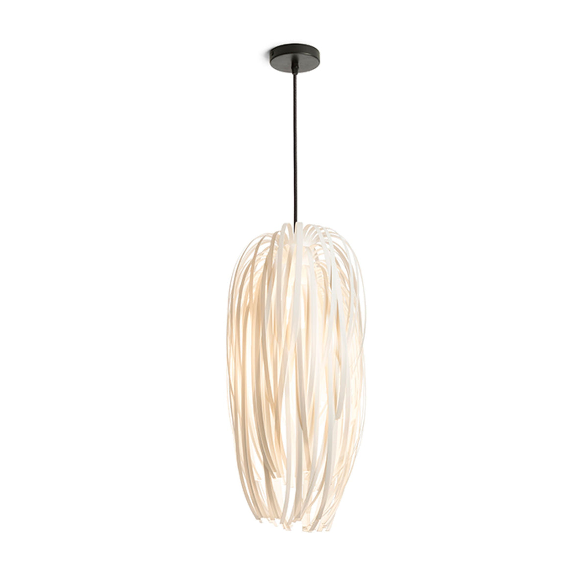 RENDL Outlet ZALA pendant white PVC/black  230V LED E27 11W R13315 1