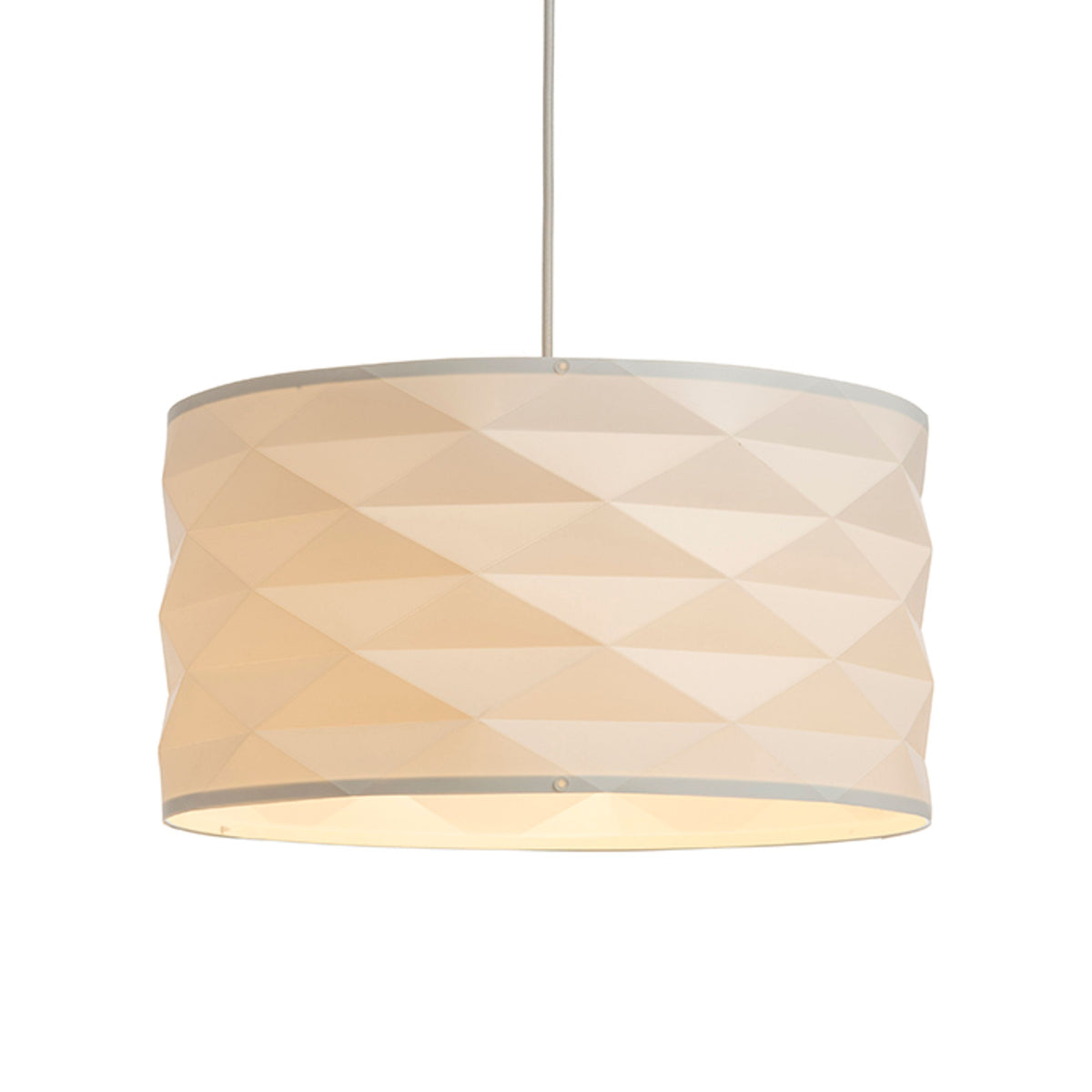 RENDL pendant lamp EZRA 40 pendant white PVC/grey  230V LED E27 15W R13319 3