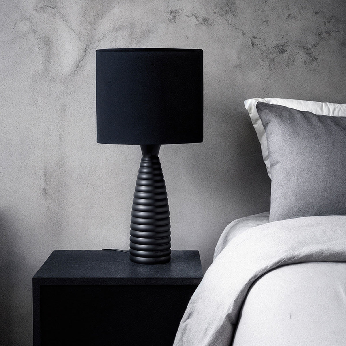 RENDL table lamp LAURA table black  230V LED E27 15W R13325 2