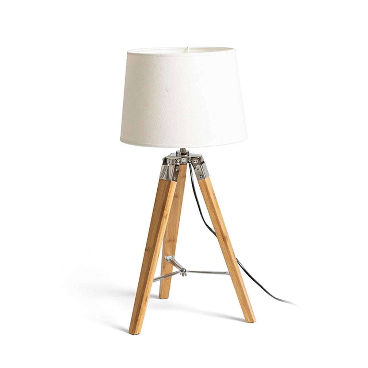 RENDL shades, shade bases, pendent sets ALVIS table base  bamboo/chrome 230V LED E27 11W R13339 4