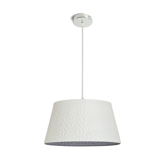 RENDL pendant lamp BUCKY 40 pendant white/grey metal 230V LED E27 15W R13360 1