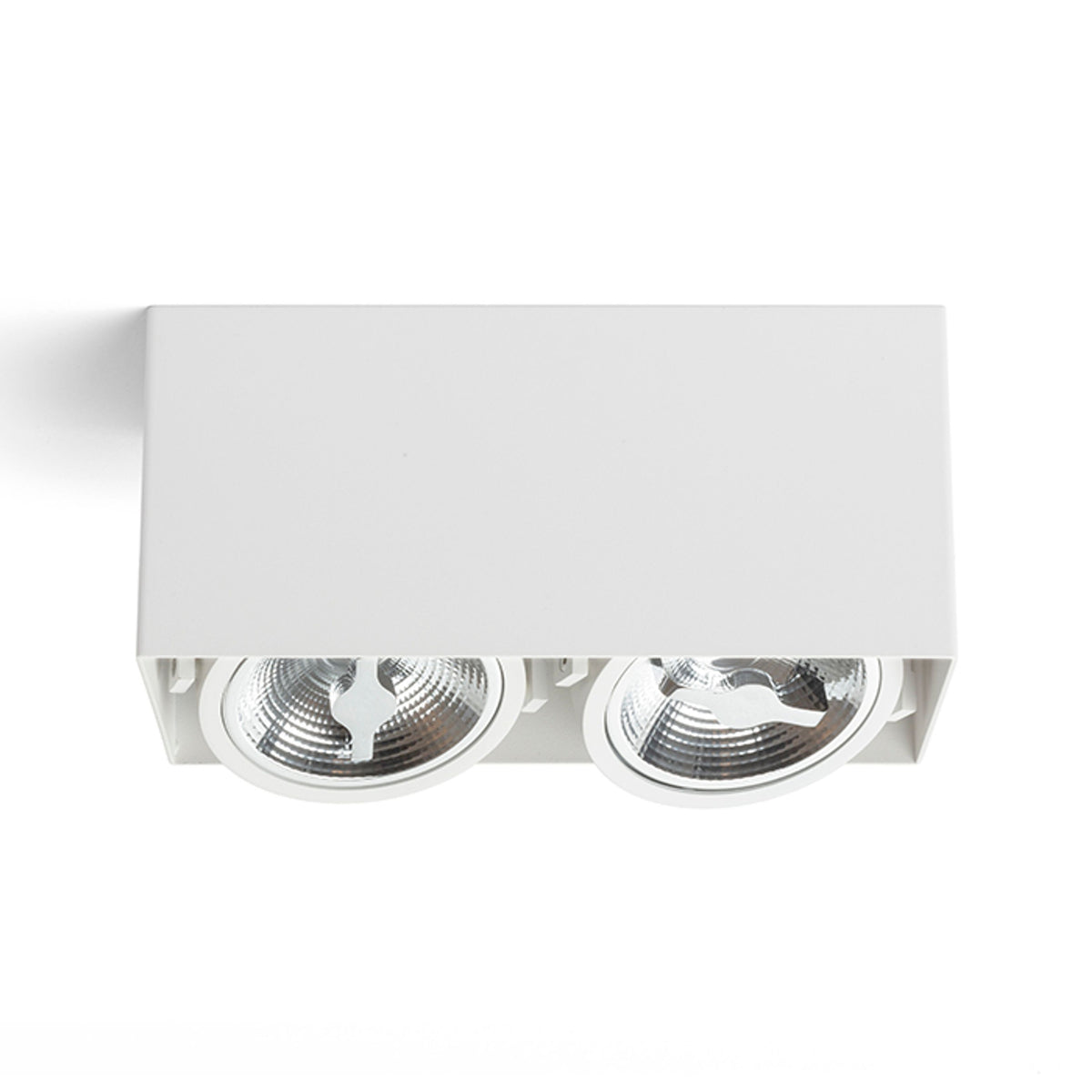 RENDL surface mounted lamp JAMES II DIMM ceiling matt white 230V LED 2x15W 24° 3000K R13362 3