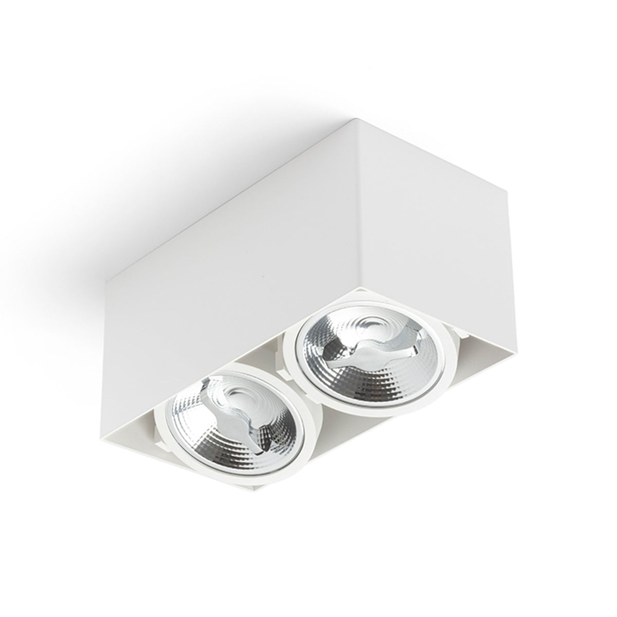 RENDL surface mounted lamp JAMES II DIMM ceiling matt white 230V LED 2x15W 24° 3000K R13362 4