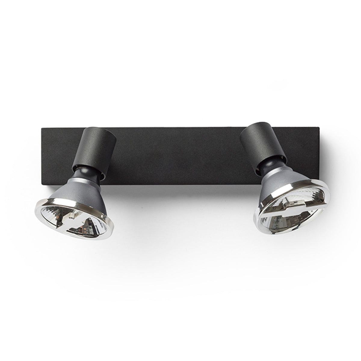 RENDL spotlight TRICA II wall black 230V GU10 2x25W R13374 5