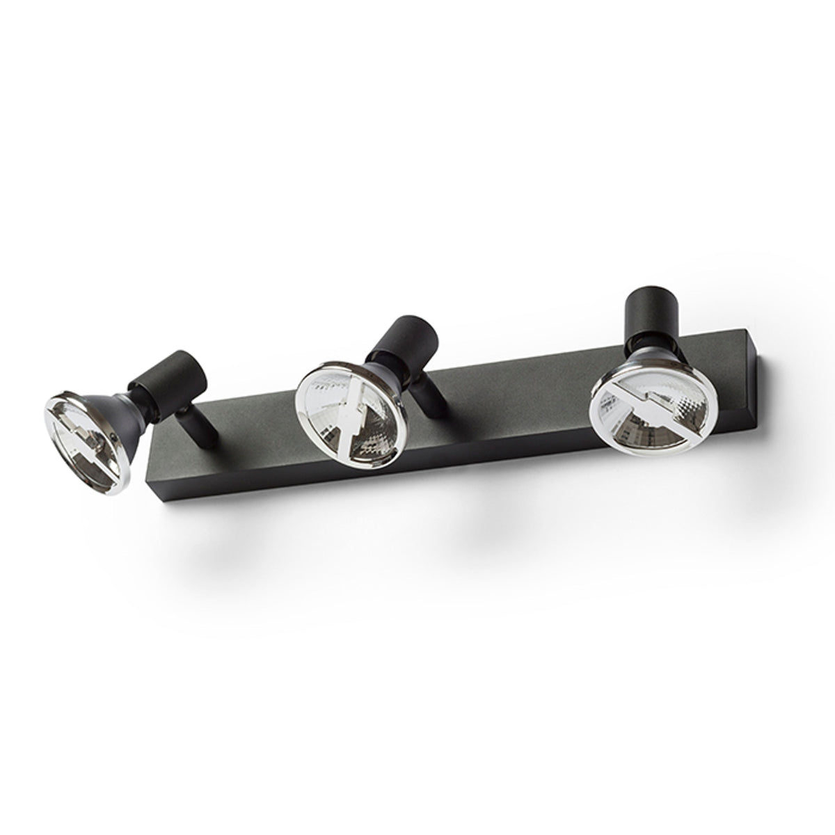 RENDL spotlight TRICA III wall black 230V GU10 3x25W R13376 2