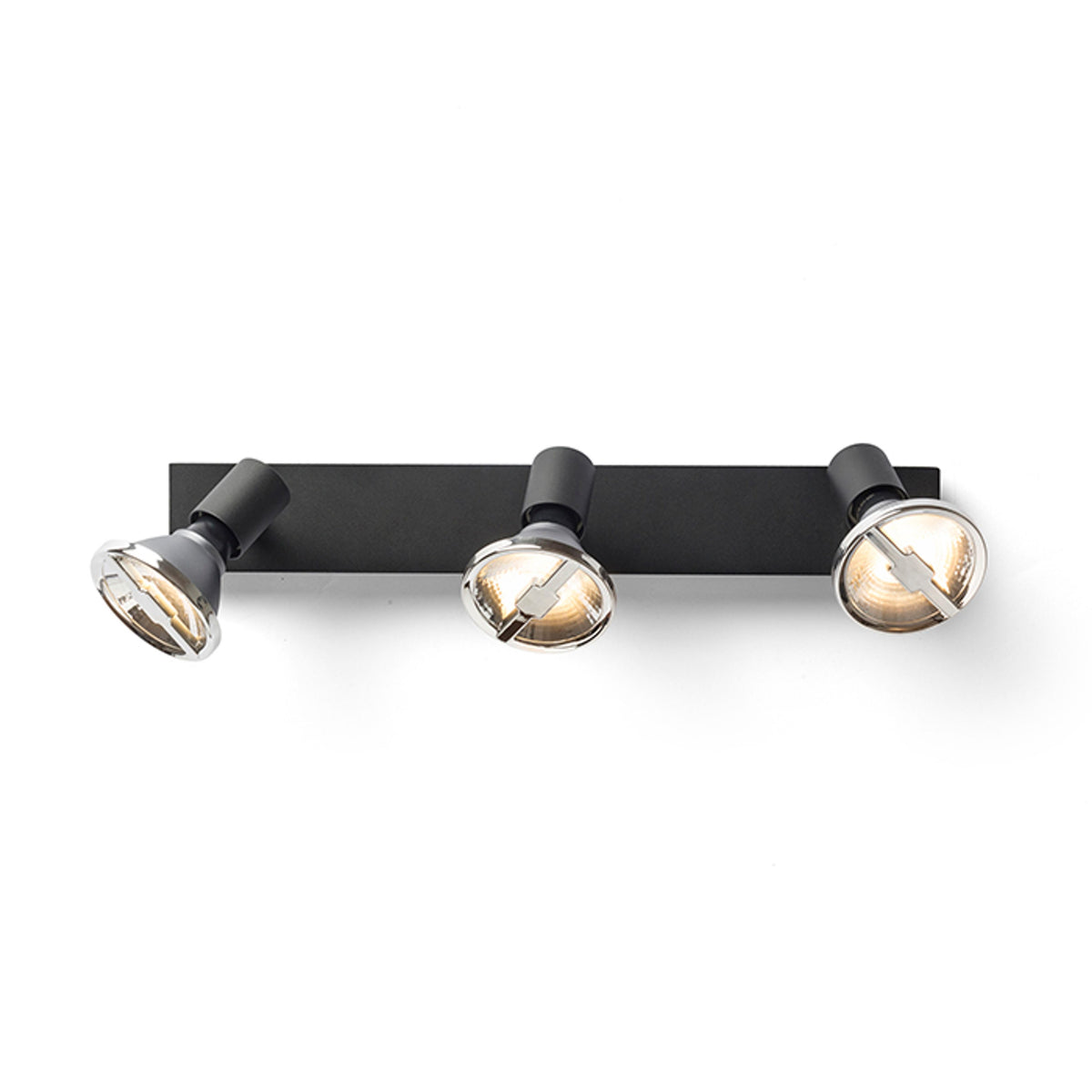RENDL spotlight TRICA III wall black 230V GU10 3x25W R13376 4