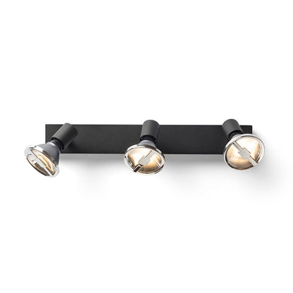 RENDL spotlight TRICA III wall black 230V GU10 3x25W R13376 4