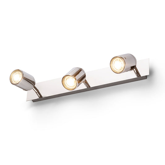 RENDL spotlight DUBLIN III surface mounted  chrome 230V GU10 3x9W IP44 R13379 1