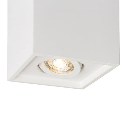 RENDL surface mounted lamp COLES SQ ceiling  plaster 230V LED GU10 15W R13438 4