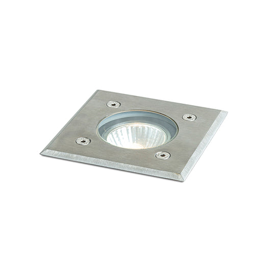 RENDL outdoor lamp ORBU SQ 10 recessed  stainless steel 230V LED GU10 15W IP67 R13439 1