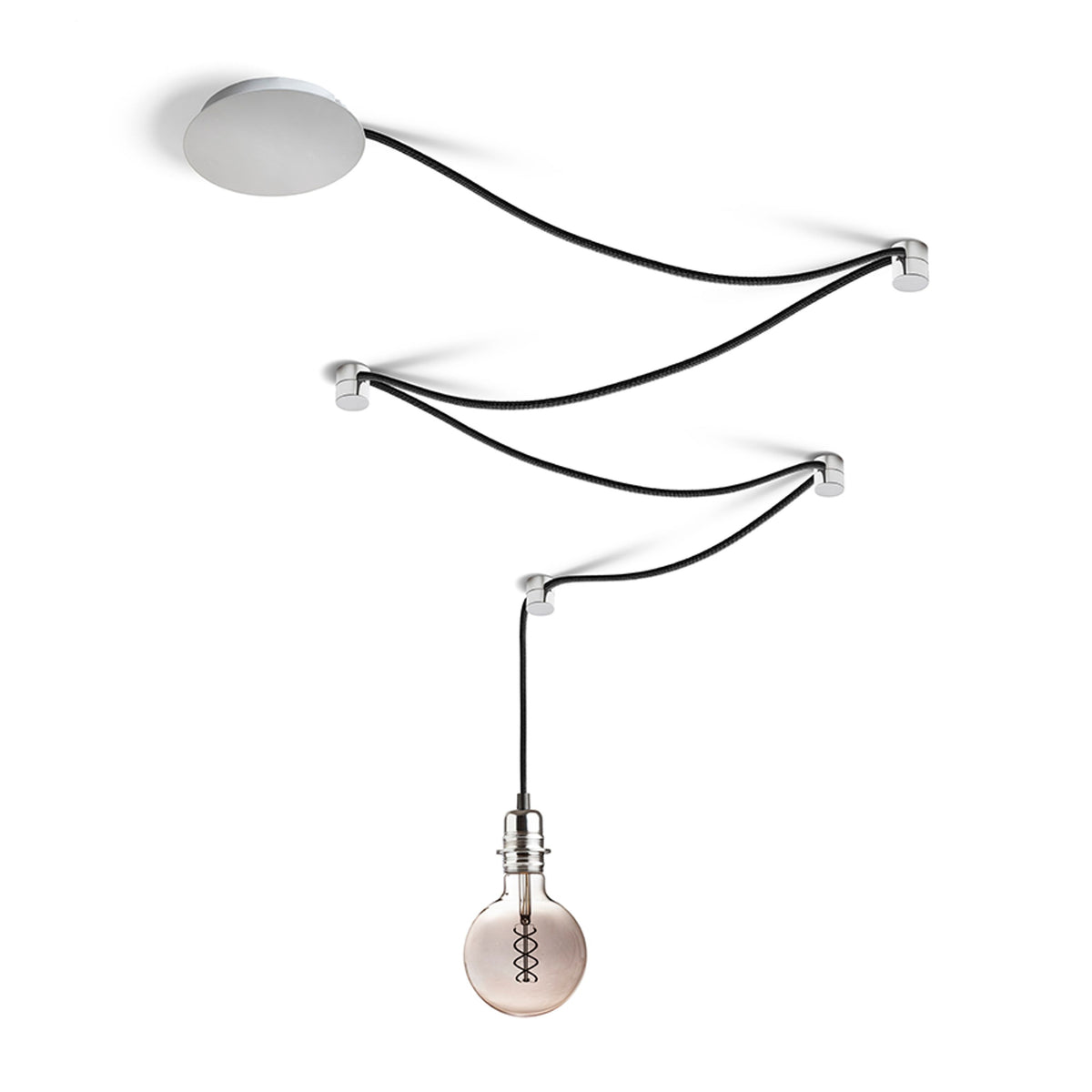 RENDL shades, shade bases, pendent sets SPIDER I pendant set black chrome 230V LED E27 15W R13493 8