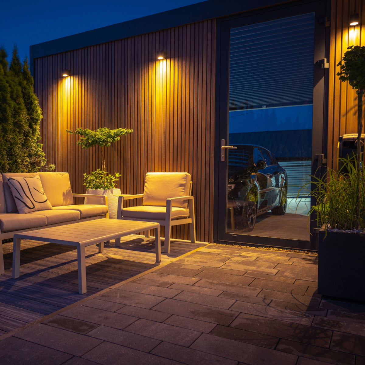 RENDL outdoor lamp SELMA wall anthracite grey  230V LED GU10 8W IP54 R13515 4