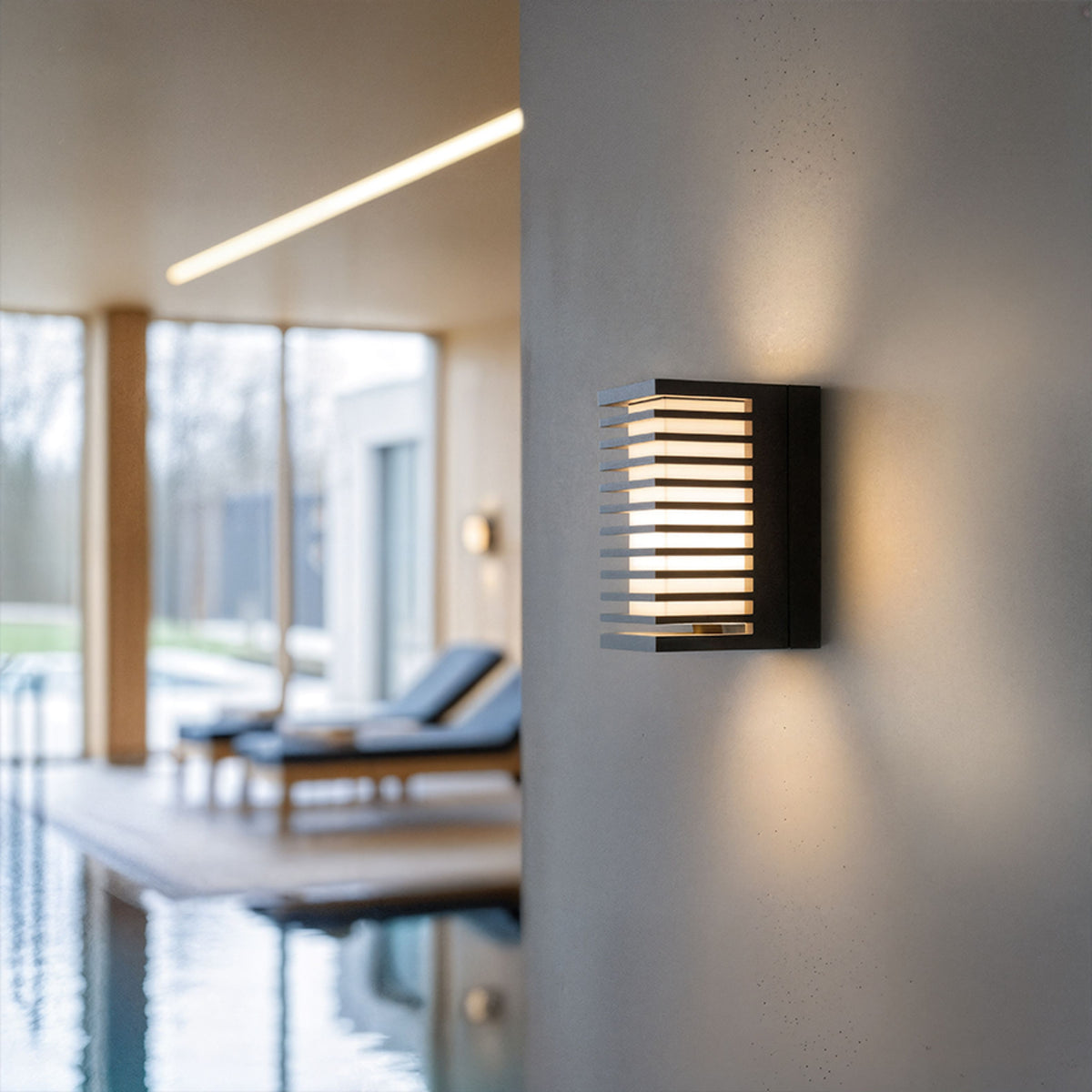 RENDL outdoor lamp CLAIRE RC wall anthracite grey frosted acrylic 230V LED 6W IP54  3000K R13563 4